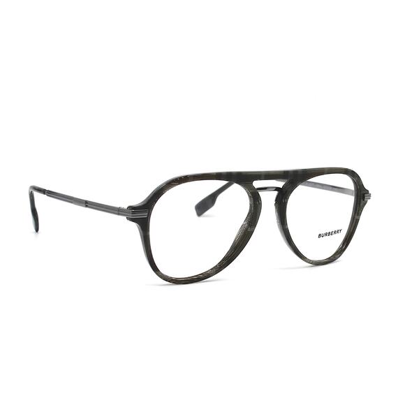 NEW BURBERRY BAILEY BE2377 3804 CHARCOAL CHECK AUTHENTIC MEN EYEGLASSES FRAME - Picture 2 of 12